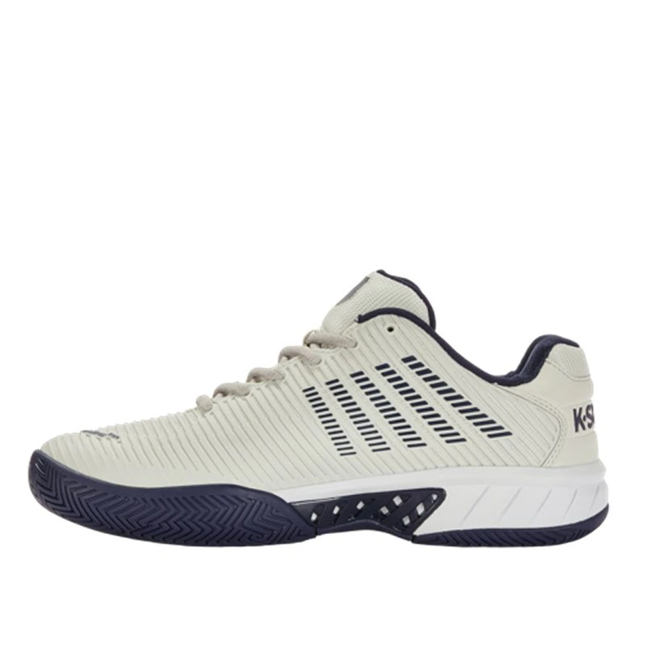 K-Swiss Hypercourt Express 2 Men, Gray/Navy 2E WIDE (Extra Width) 5 K-Swiss Hypercourt Express 2 Men, Gray/Navy 2E WIDE (Extra Width) - Image 3