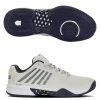 K-Swiss Hypercourt Express 2 Men, Gray/Navy 2E WIDE (Extra Width)