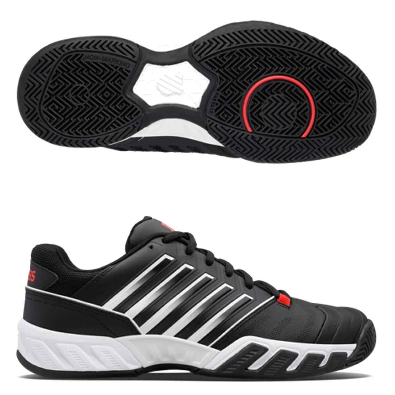 K-Swiss Bigshot Light 4, Men Black/Red 3 K-Swiss Bigshot Light 4, Men Black/Red