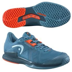 HEAD Sprint Pro 3.5 Men, Steel Blue/Orange