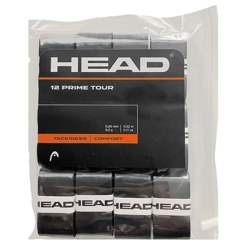 Head Prime Tour Overgrip Black 12 Pack 3 Head Prime Tour Overgrip Black 12 Pack