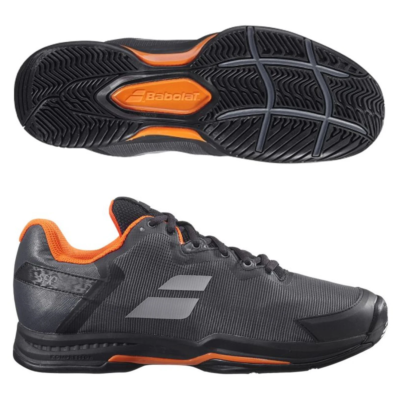 Babolat SFX3 All Court Men's, Black/Orange (WIDE FIT) 3 Babolat SFX3 All Court Men's, Black/Orange (WIDE FIT)