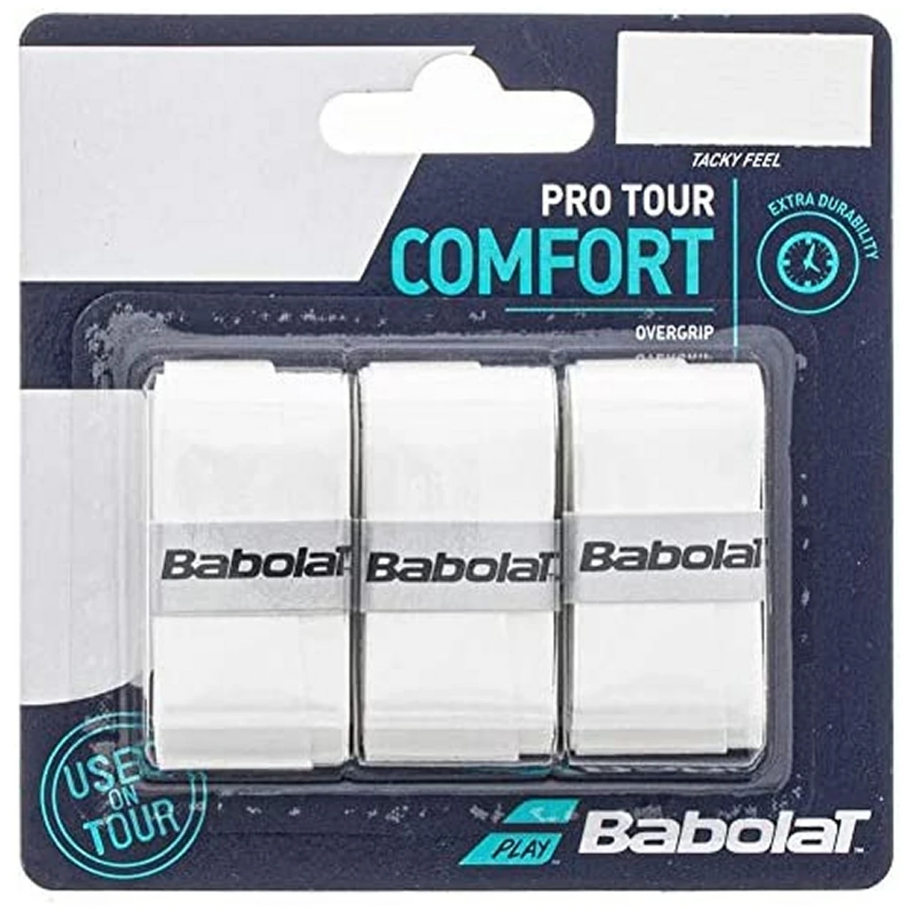 Babolat Pro Tour Overgrip, 3 Pack, Colors 3 Babolat Pro Tour Overgrip, 3 Pack, Colors