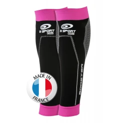 BV Sport Booster Elite Black/Pink Calf Sleeves