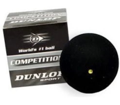 Dunlop Competition Single Yellow Dot Squash Ball