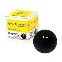 Dunlop Pro Double Yellow Dot Squash Ball