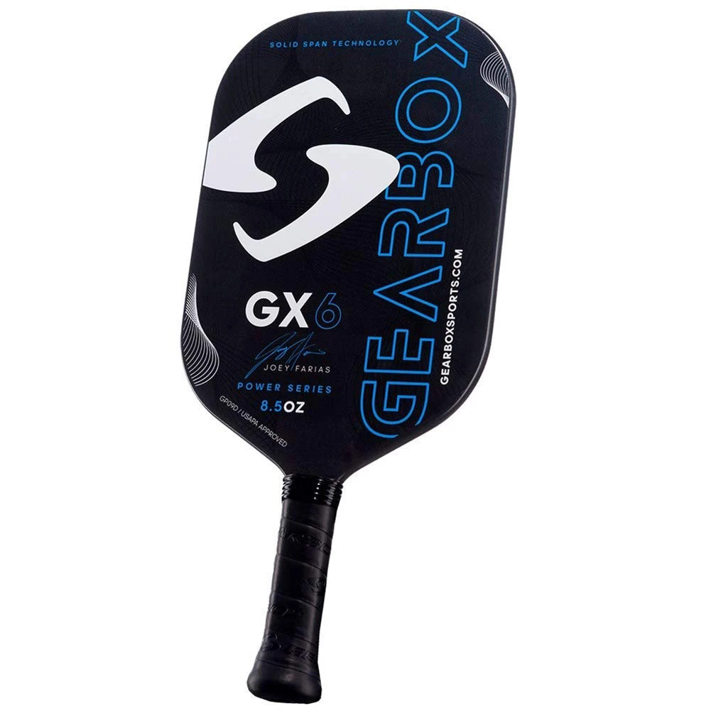 Gearbox GX6 Power Series Blue Pickleball Paddle - Joey Farias Signature Edition 5 Gearbox GX6 Power Series Blue Pickleball Paddle - Joey Farias Signature Edition - Image 3