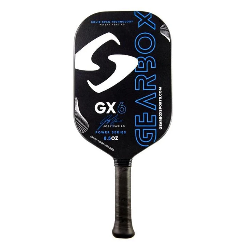 Gearbox GX6 Power Series Blue Pickleball Paddle - Joey Farias Signature Edition 3 Gearbox GX6 Power Series Blue Pickleball Paddle - Joey Farias Signature Edition
