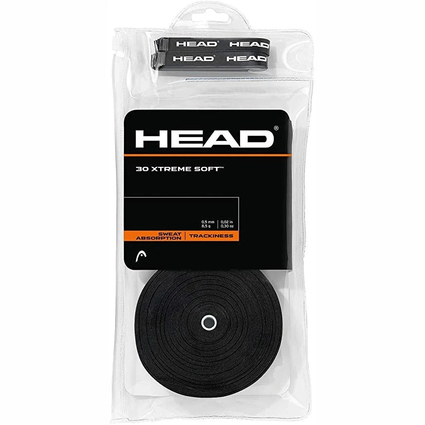 Head Xtreme Soft Overgrips 30 Pack 3 Head Xtreme Soft Overgrips 30 Pack