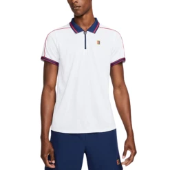 NikeCourt Fall Slam White Men's Tennis Polo