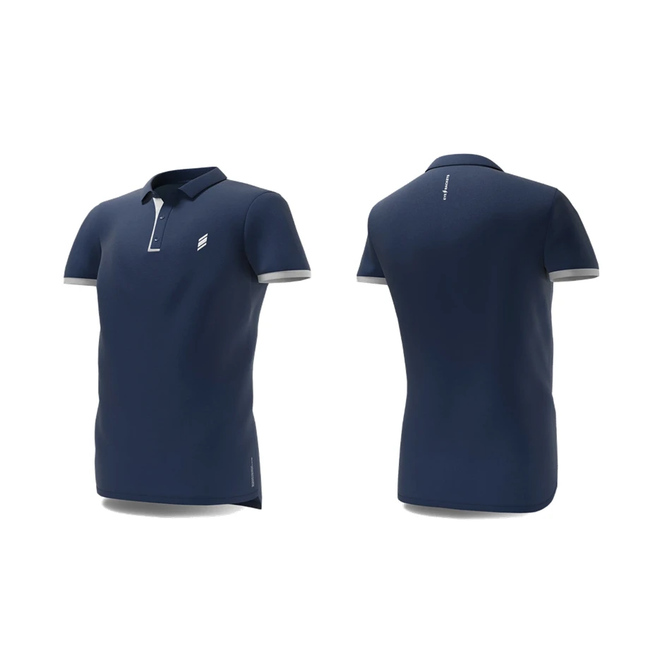 Eye Rackets Navy / White Button Polo 3 Eye Rackets Navy / White Button Polo