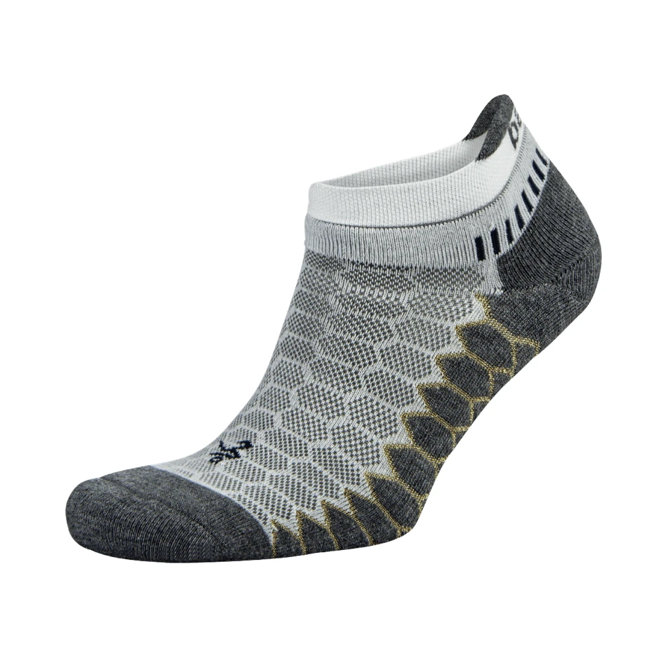 Balega Silver No Show White Grey Socks 3 Balega Silver No Show White Grey Socks