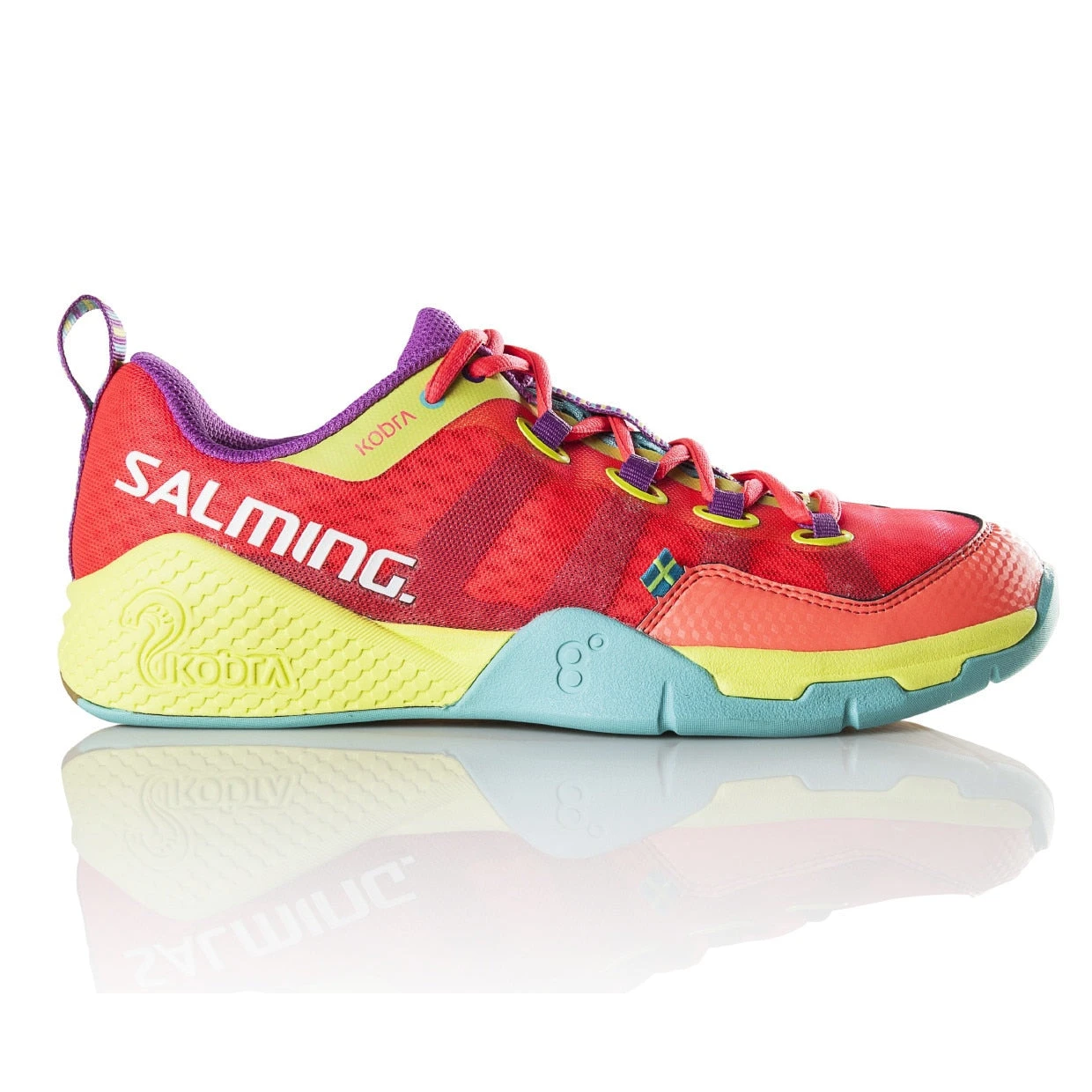 Salming Kobra Diva Pink / Turquoise Indoor Court Shoes 3 Salming Kobra Diva Pink / Turquoise Indoor Court Shoes