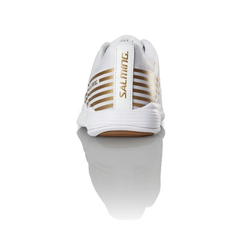 Salming Viper 5 White / Gold Women's Indoor Court Shoes 6 Salming Viper 5 White / Gold Women's Indoor Court Shoes - Image 4