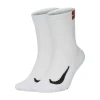 NikeCourt Multiplier Cushioned Crew White Tennis Socks