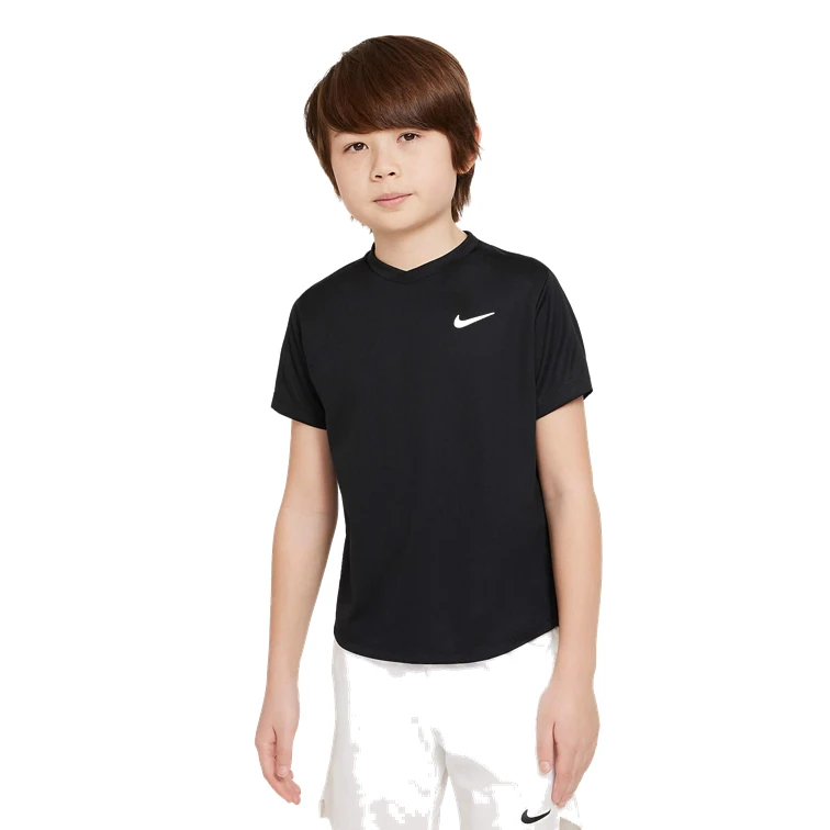 Nike Court Dri-FIT Victory Boy's University Black Tennis Top 4 Nike Court Dri-FIT Victory Boy's University Black Tennis Top - Image 2