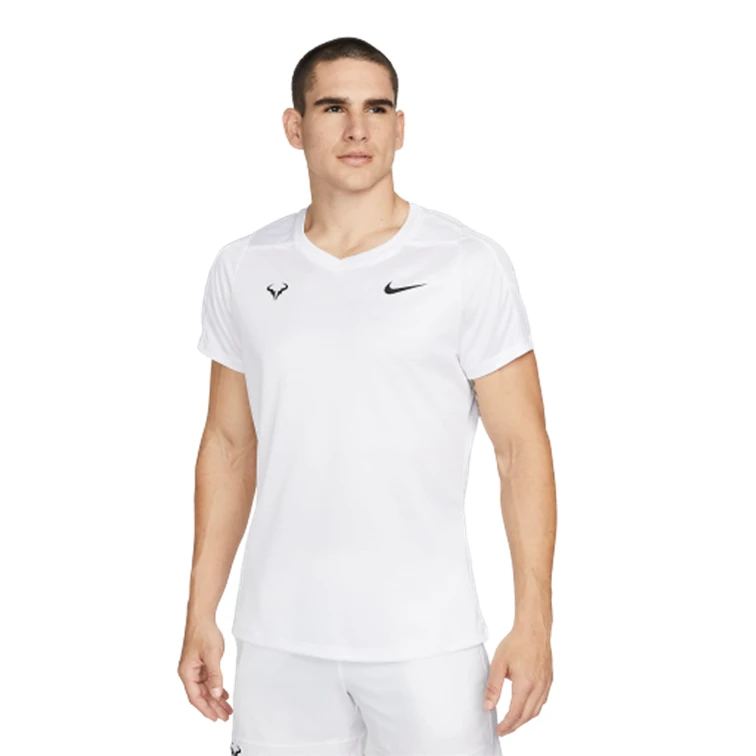 Nike Court Dri FIT Rafa Challenger Men's White Shirt 3 Nike Court Dri FIT Rafa Challenger Men's White Shirt