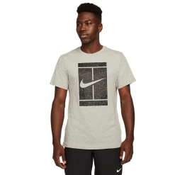 NikeCourt Men's Seasonal Grey Tennis T-Shirt