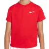 Nike Court Dri-Fit Victory Boy's University Red Tennis Top