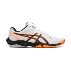 Asics Men's Gel Blade 8 Men's White & Black Indoor Court Shoes