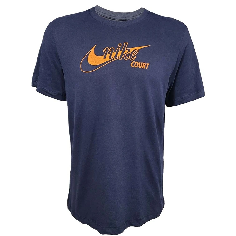 NikeCourt Dri-Fit Swoosh Men's Navy Tennis T-Shirt 3 NikeCourt Dri-Fit Swoosh Men's Navy Tennis T-Shirt