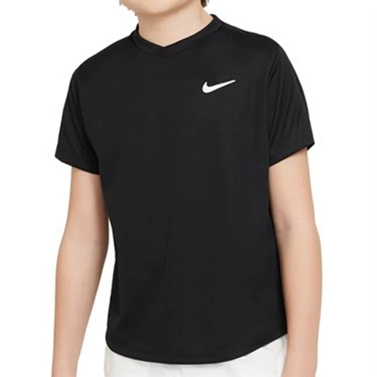 Nike Court Dri-FIT Victory Boy's University Black Tennis Top 5 Nike Court Dri-FIT Victory Boy's University Black Tennis Top - Image 3