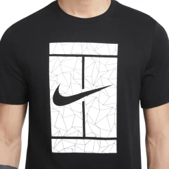 NikeCourt Seasonal Men's Black Tennis T-Shirt -Nike shop Slide2 861e42a8 ed6e 49a4 bde7 e00adc7bc164
