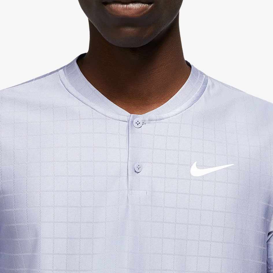 NikeCourt Dri-FIT Advantage Men's Indigo Haze Polo 4 NikeCourt Dri-FIT Advantage Men's Indigo Haze Polo - Image 2