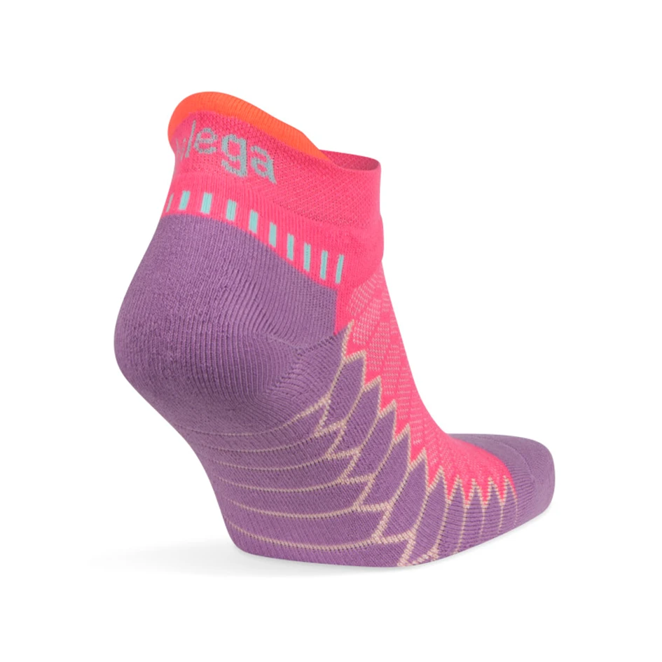 Balega Silver No Show Bright Lilac & Watermelon Socks 4 Balega Silver No Show Bright Lilac & Watermelon Socks - Image 2