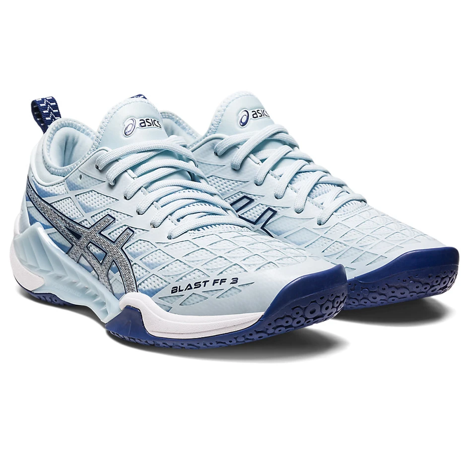Asics Blast FF 3 Sky & Indigo Blue Women's Indoor Court Shoes 4 Asics Blast FF 3 Sky & Indigo Blue Women's Indoor Court Shoes - Image 2