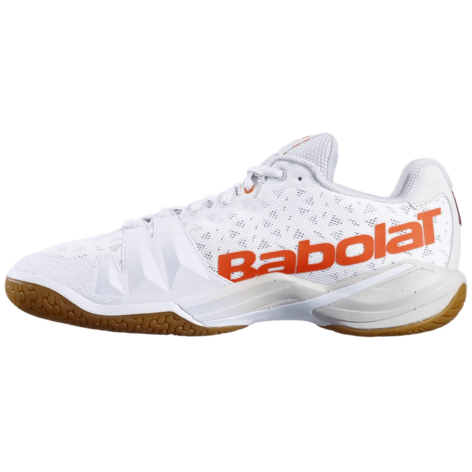 Babolat Shadow Tour White & Light Grey Indoor Court Shoes 4 Babolat Shadow Tour White & Light Grey Indoor Court Shoes - Image 2
