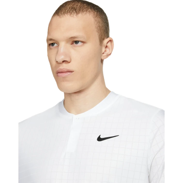 NikeCourt Dri-FIT Advantage Men's White Polo 4 NikeCourt Dri-FIT Advantage Men's White Polo - Image 2