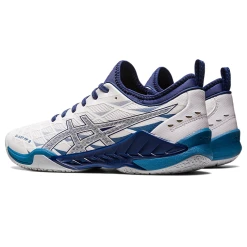 Asics Blast FF 3 White & Deep Ocean Men's Indoor Court Shoes -Nike shop Slide3 71687a72 ad19 4a90 a488 5e02c2c4cad6