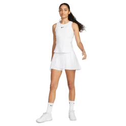 NikeCourt Dri-FIT Advantage Women's White Pleated Tennis Skirt