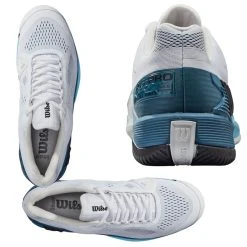Wilson Rush Pro 4.0 Men, Wht/Gray/Blue -Nike shop WRS328600b 78141.1666293570