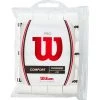 Wilson Pro Overgrip, 12 Pack - White Or Black