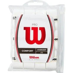 Wilson Pro Overgrip, 12 Pack - White Or Black