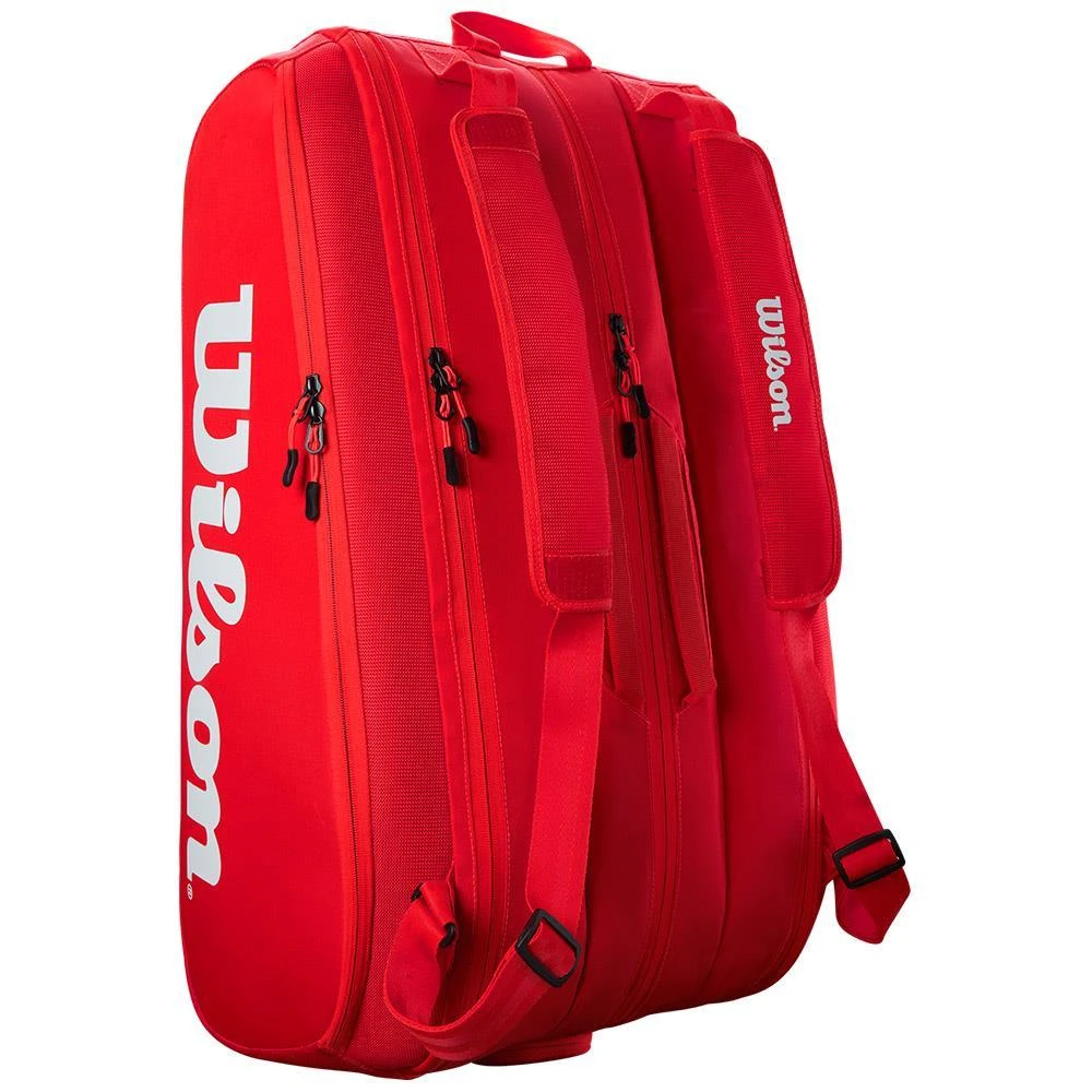 Wilson Super Tour 15 Pack Red Racquet Bag 5 Wilson Super Tour 15 Pack Red Racquet Bag - Image 3