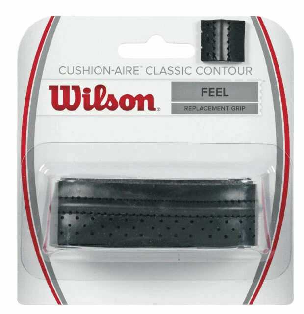 Wilson Cushion-Aire Classic Contour Replacement Grip Black 3 Wilson Cushion-Aire Classic Contour Replacement Grip Black