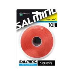 Salming SuperTacky+ Red Overgrips 10-Grip Bulk Pack